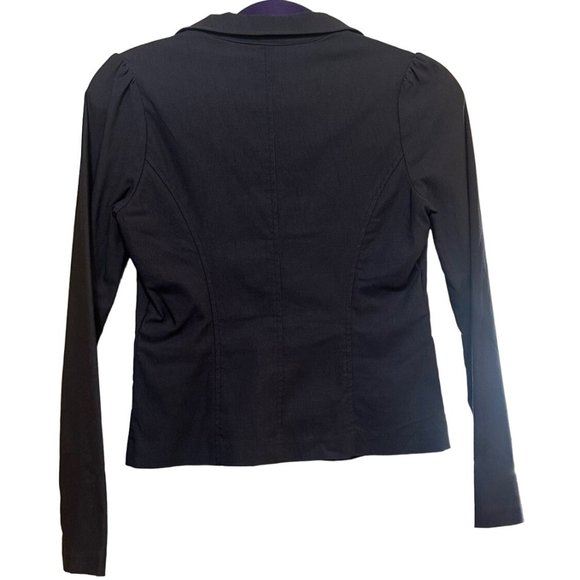 Have Brand Solid Gray Blazer Jacket Long Sleeve Cotton Blend Women's Size M - Picture 2 of 16